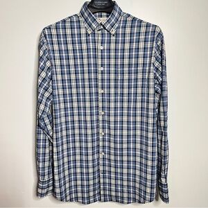 Peter Millar Men’s M Performance Button-Down Shirt Plaid Stretch Quick Dry